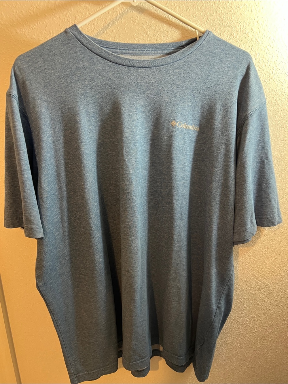 Columbia Men's Heather Slate Blue Crew Neck Short-Sleeve Tee